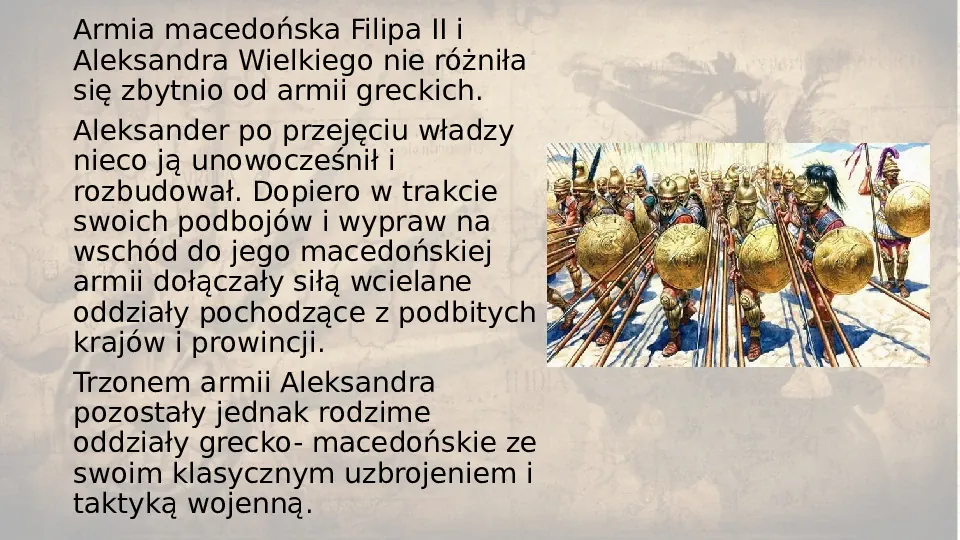 Wojownicy i podboje Aleksandra Wielkiego - Slide 8