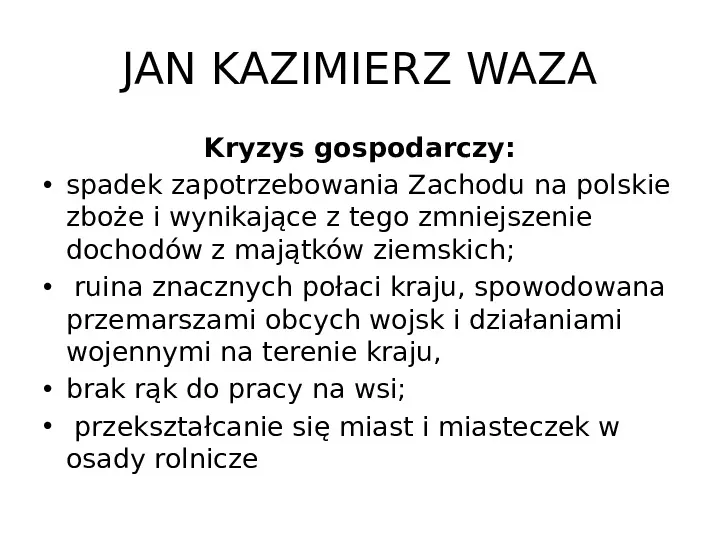 Historia Polski - królowie elekcyjni - Slide 20