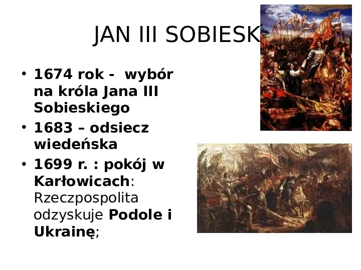 Historia Polski - królowie elekcyjni - Slide 24