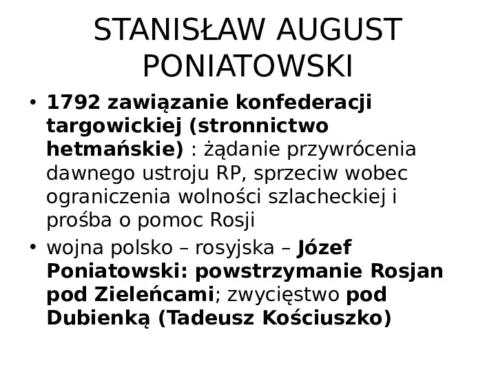 Historia Polski - królowie elekcyjni - Slide 46