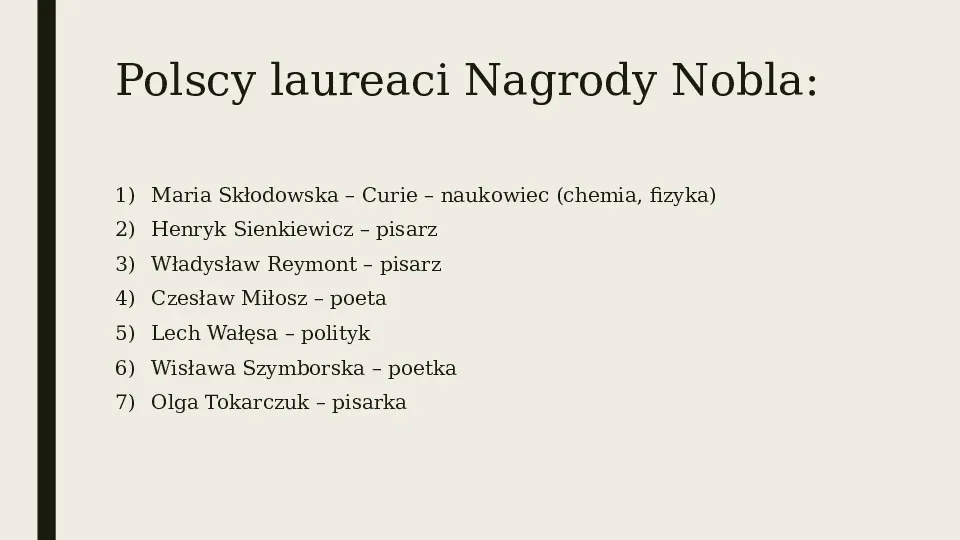 Maria Skłodowska Curie - polska noblistka - Slide 15