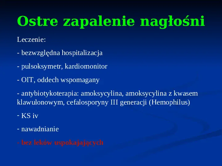 Ostre choroby układu oddechowego - Slide 18