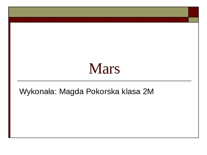 Mars - Slide 1