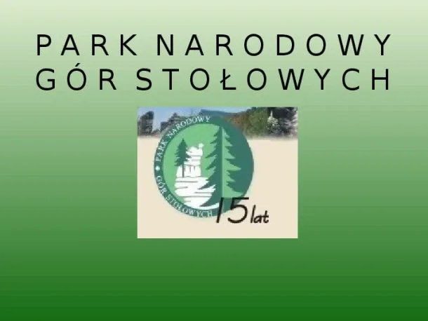 Park Narodowy Gór Stołowych - Slide pierwszy