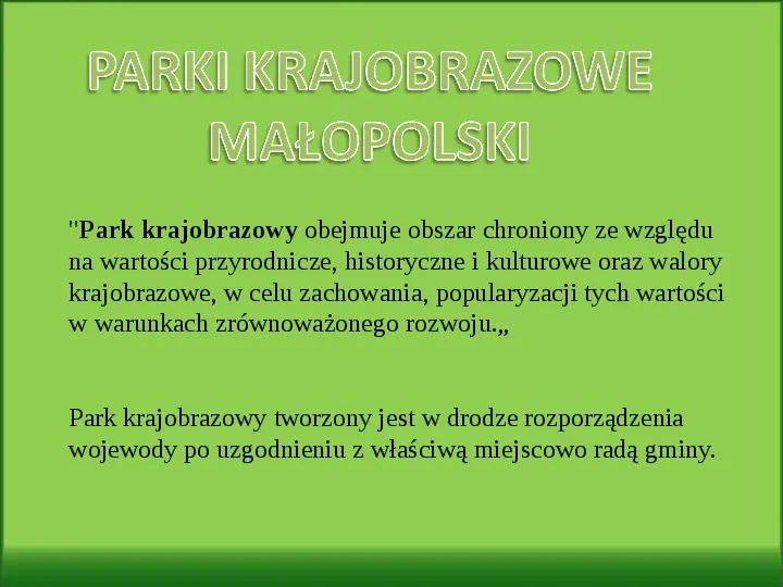 Parki Krajobrazowe Małopolski - Slide 1