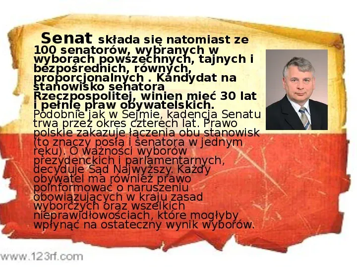 Ustrój polityczny Rzeczpospolitej Polskiej - Slide 14