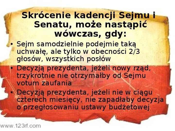 Ustrój polityczny Rzeczpospolitej Polskiej - Slide 16