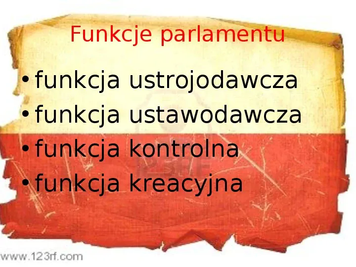 Ustrój polityczny Rzeczpospolitej Polskiej - Slide 18