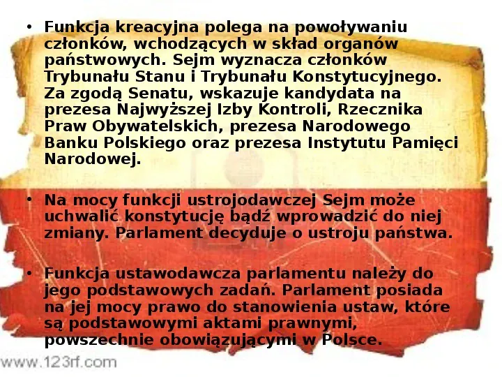 Ustrój polityczny Rzeczpospolitej Polskiej - Slide 19