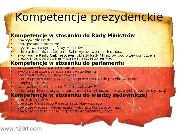 Ustrój polityczny Rzeczpospolitej Polskiej - Slide 23