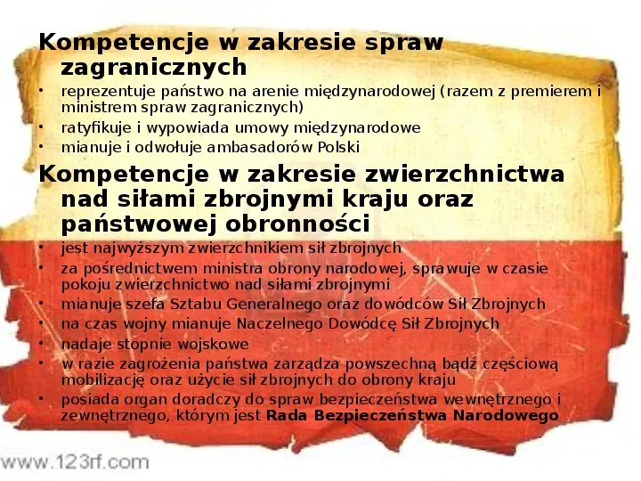 Ustrój polityczny Rzeczpospolitej Polskiej - Slide 24