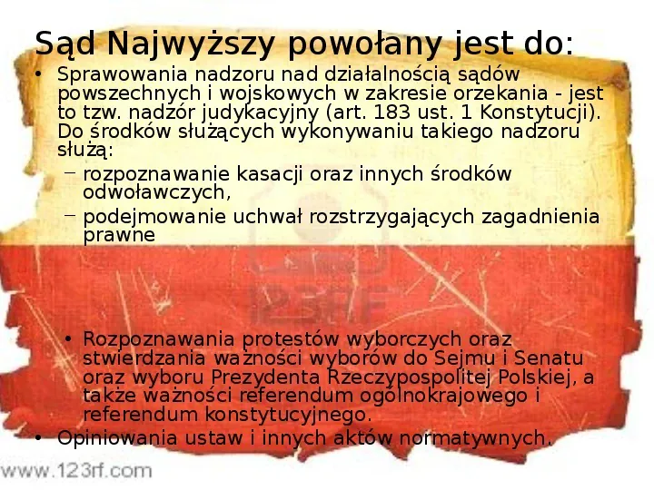 Ustrój polityczny Rzeczpospolitej Polskiej - Slide 38