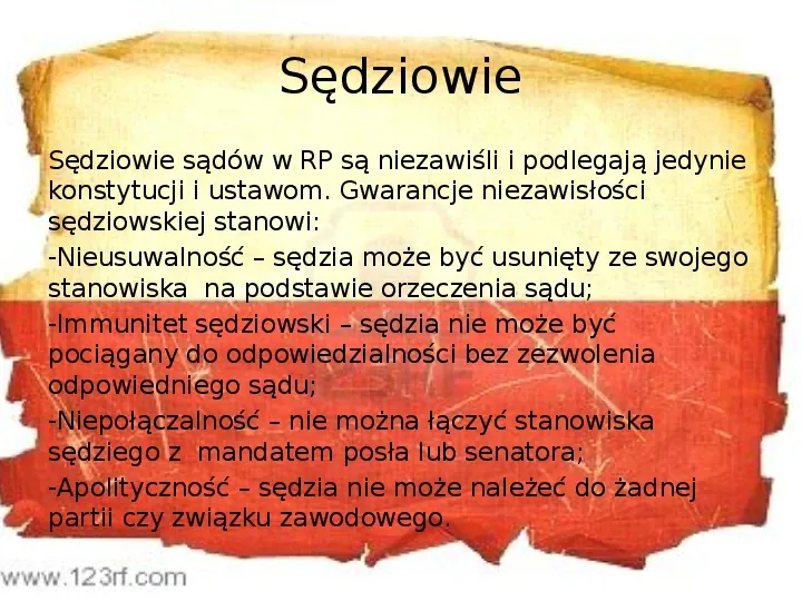 Ustrój polityczny Rzeczpospolitej Polskiej - Slide 43