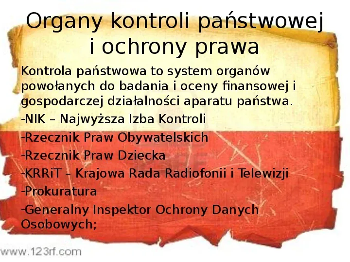 Ustrój polityczny Rzeczpospolitej Polskiej - Slide 48
