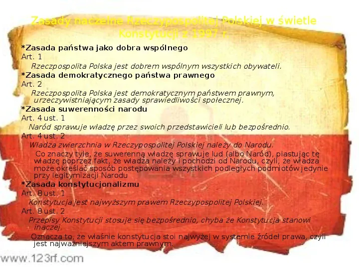 Ustrój polityczny Rzeczpospolitej Polskiej - Slide 8