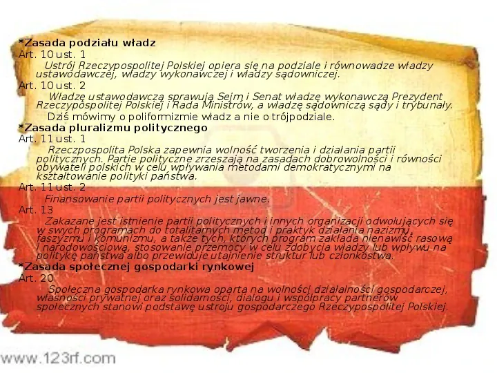 Ustrój polityczny Rzeczpospolitej Polskiej - Slide 9