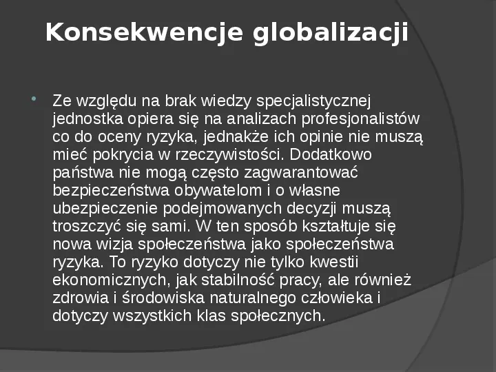 Problem Globalizacji - Slide 11