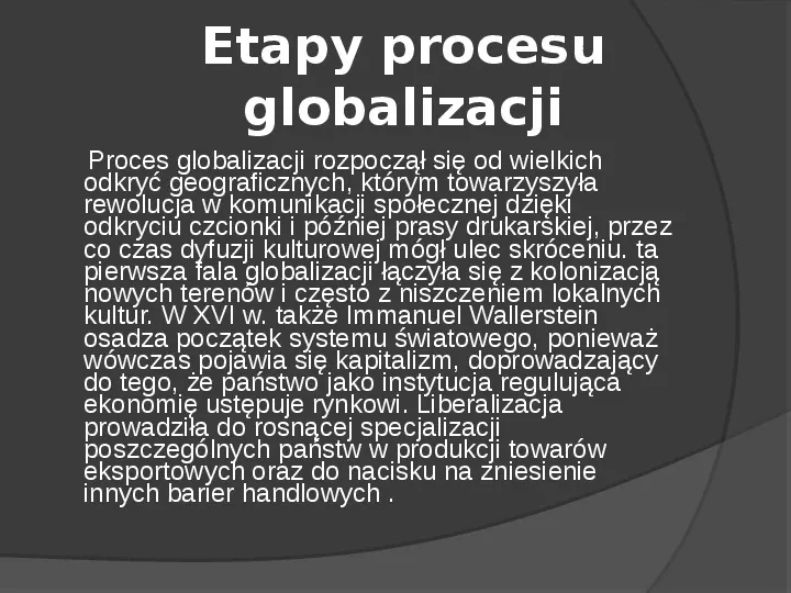 Problem Globalizacji - Slide 3
