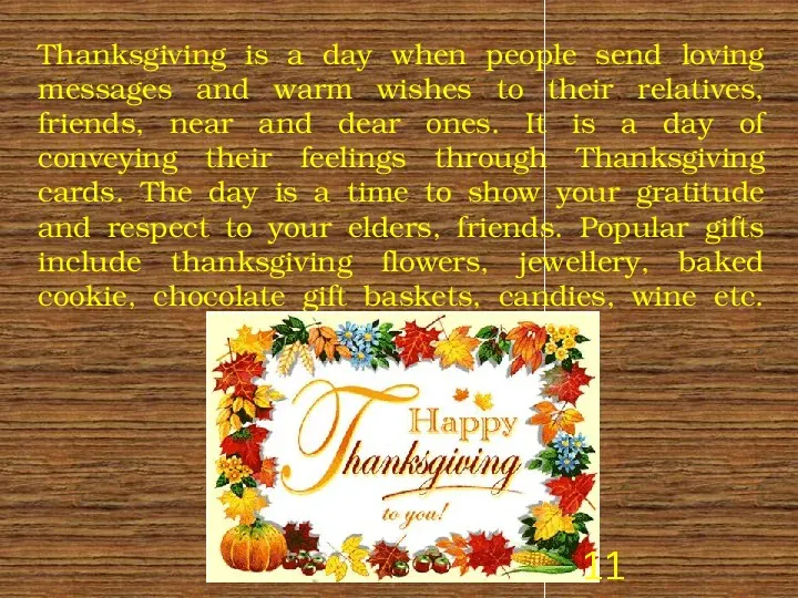 Thanksgiving Day - Slide 11
