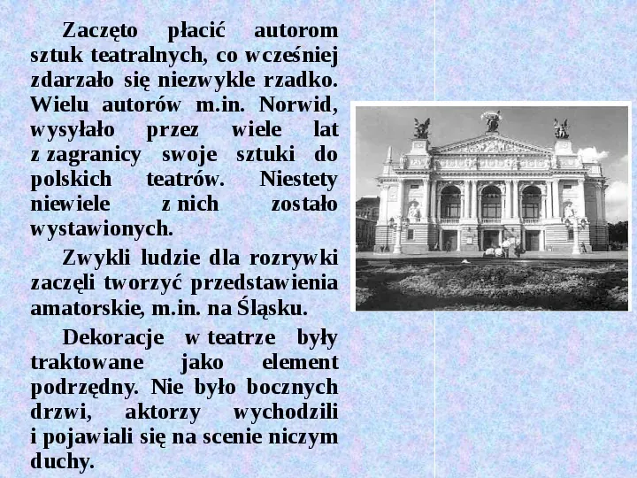 Historia teatru w Polsce - Slide 10