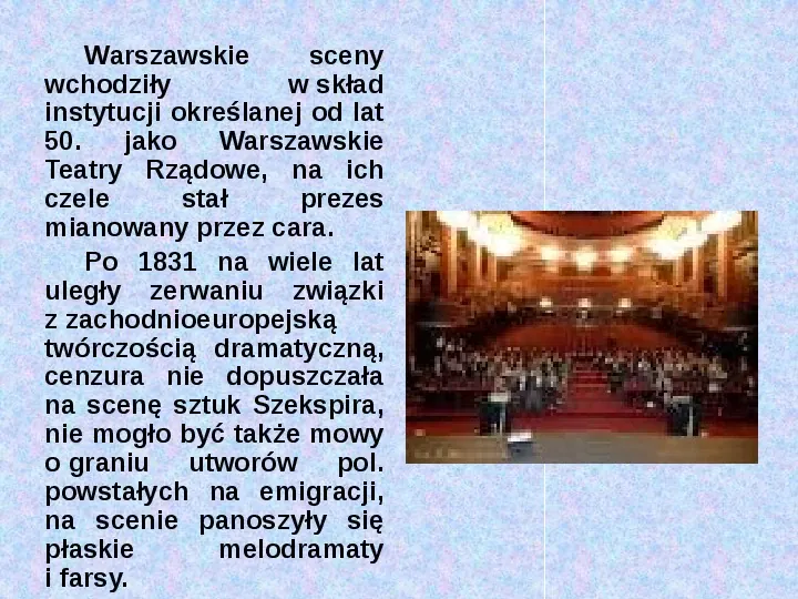 Historia teatru w Polsce - Slide 12