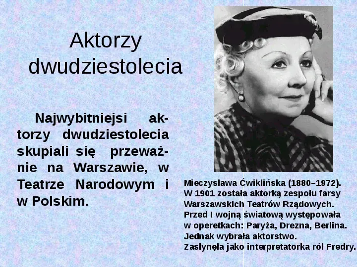 Historia teatru w Polsce - Slide 26