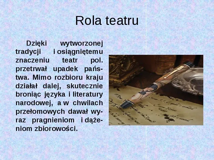 Historia teatru w Polsce - Slide 7