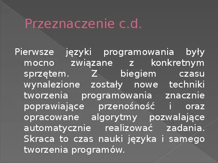 Języki programowania - Slide 5
