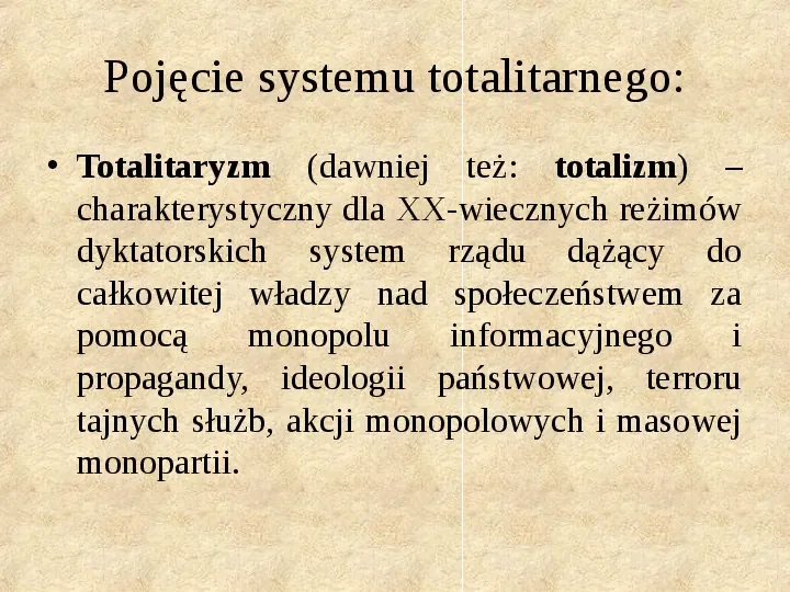 Obywatel a władza w systemach totalitarnych i autorytarnych - Slide 2