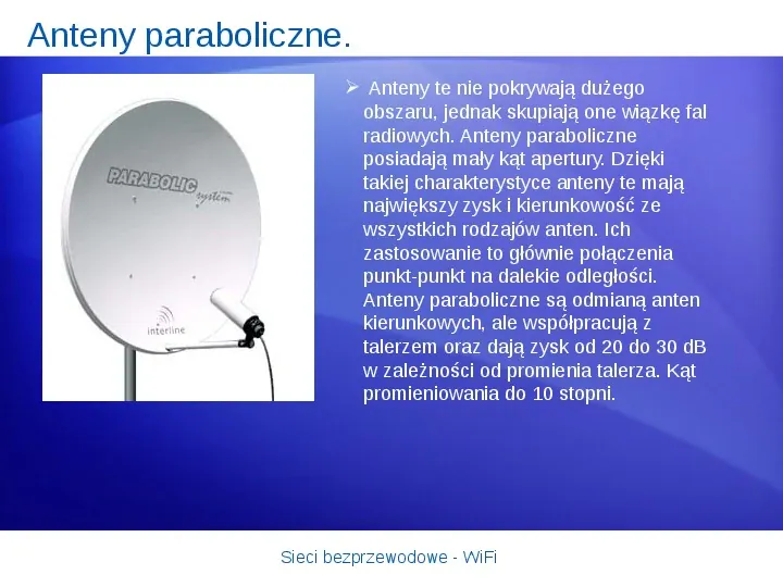 Sieci bezprzewodowe - WiFi - Slide 18