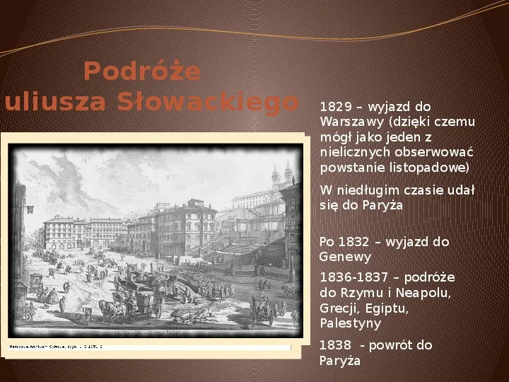 Podróże romantyczne Juliusza Słowackiego - Slide 6