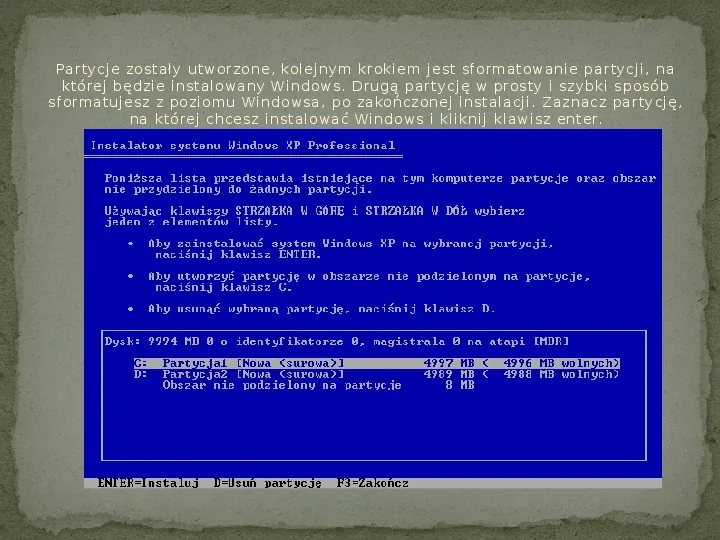 Instalacja Windows XP - Slide 10