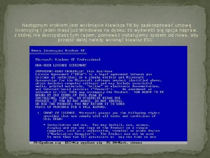 Instalacja Windows XP - Slide 4