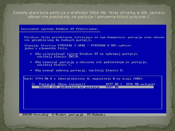 Instalacja Windows XP - Slide 8