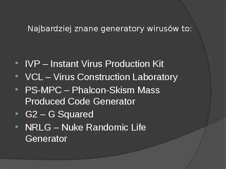 Wirusy komputerowe - Slide 6