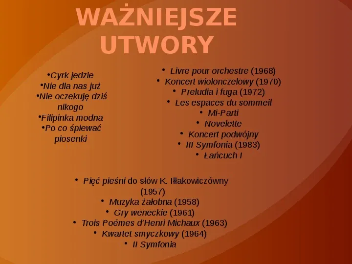 Witold Lutosławski - Slide 12
