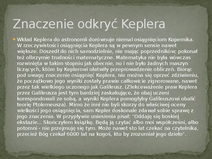 Johannes Kepler - Slide 5