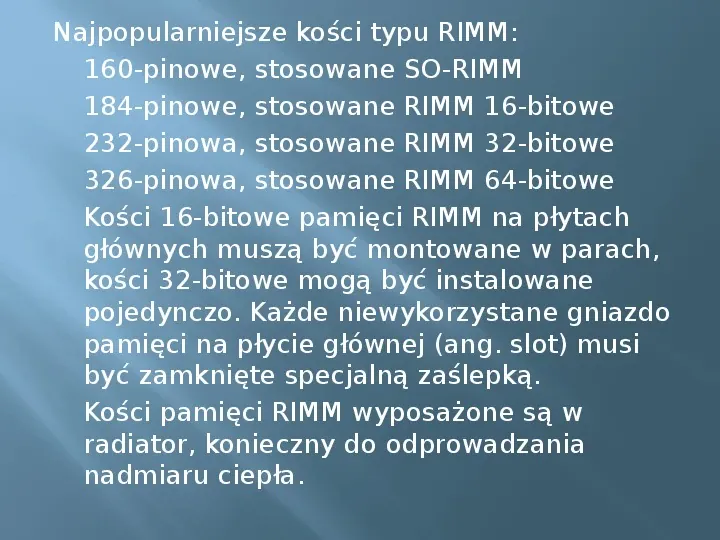 Pamięci RAM - Slide 25