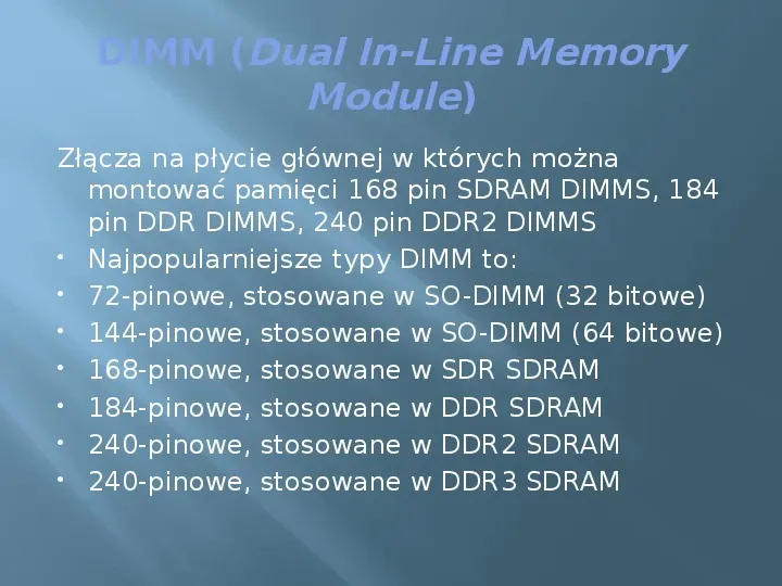 Pamięci RAM - Slide 34