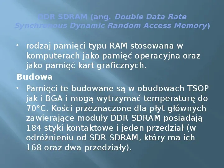Pamięci RAM - Slide 40