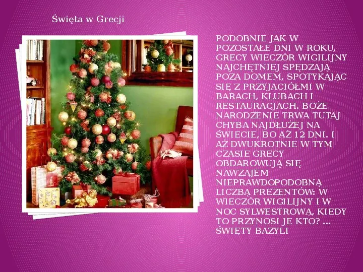 Święta Bożego Narodzenia na całym świecie - Slide 5