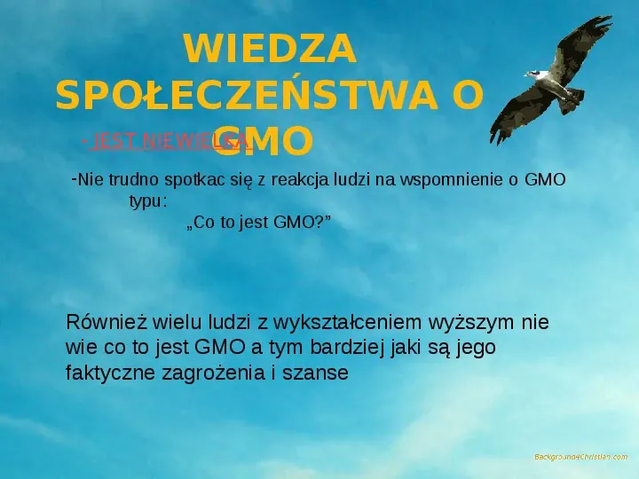 Żywienie, choroby żywieniowe, GMO - Slide 50
