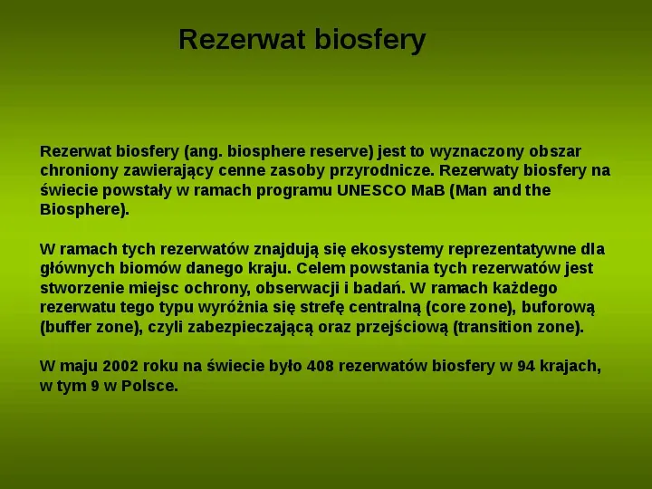 Formy ochrony przyrody w Polsce - Slide 4