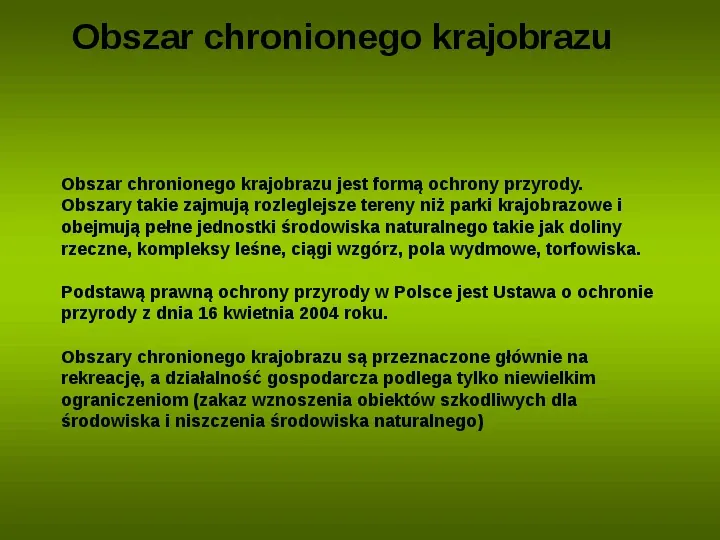 Formy ochrony przyrody w Polsce - Slide 5