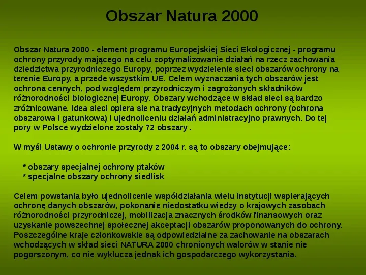Formy ochrony przyrody w Polsce - Slide 6