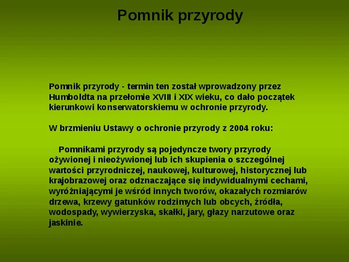 Formy ochrony przyrody w Polsce - Slide 7