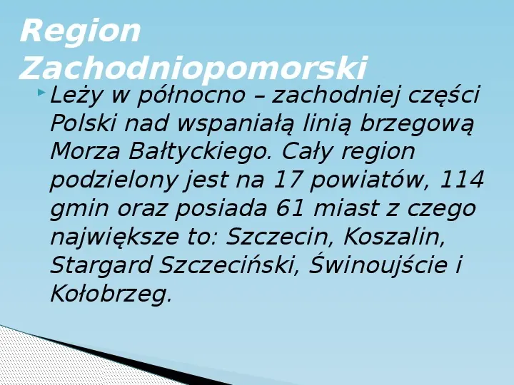 Polski-Region Zachodniopomorski - Slide 2