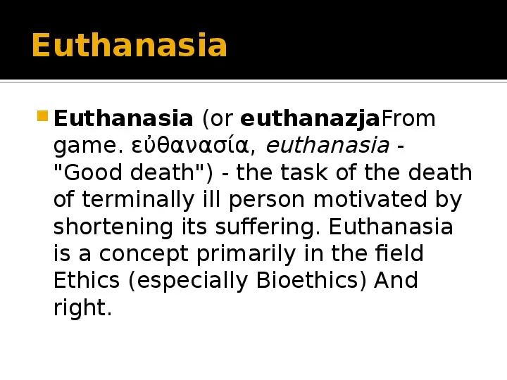 Euthanasia - Slide 2
