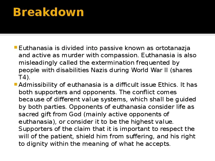 Euthanasia - Slide 5
