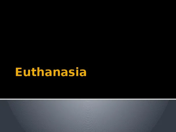 Euthanasia - Slide pierwszy
